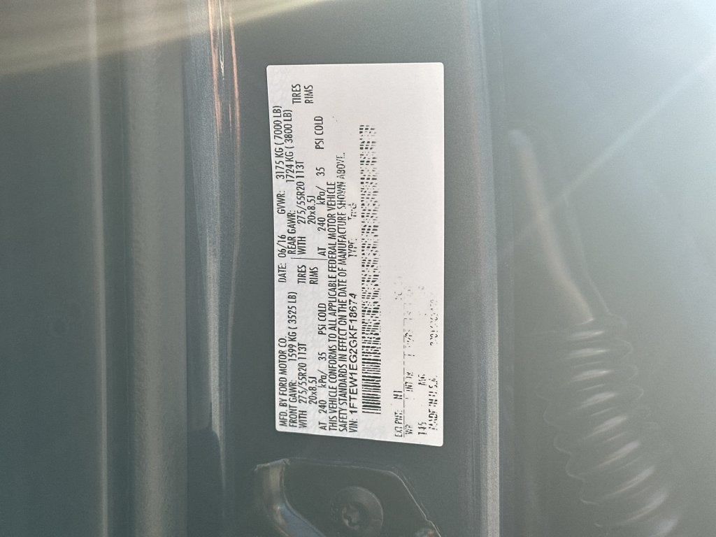 2016 Ford F-150 XLT 302A FX4