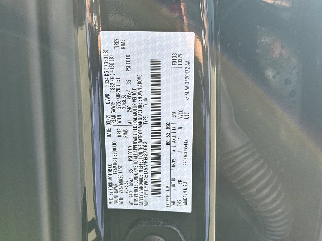 2021 Ford F-150 Platinum