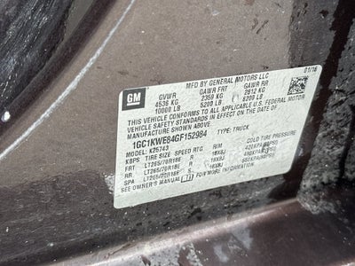 2016 Chevrolet Silverado 2500HD LTZ