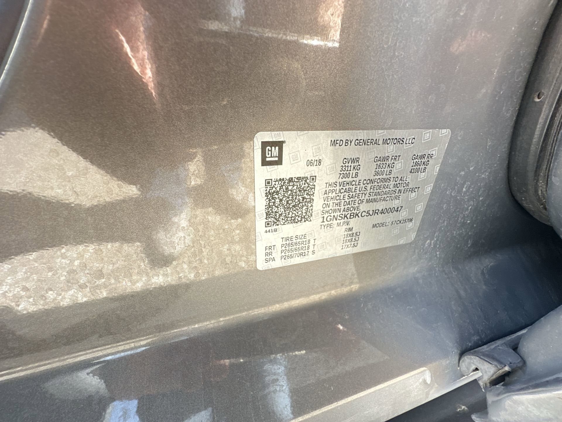 2018 Chevrolet Tahoe LT
