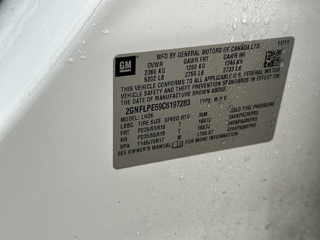 2012 Chevrolet Equinox LT 2LT