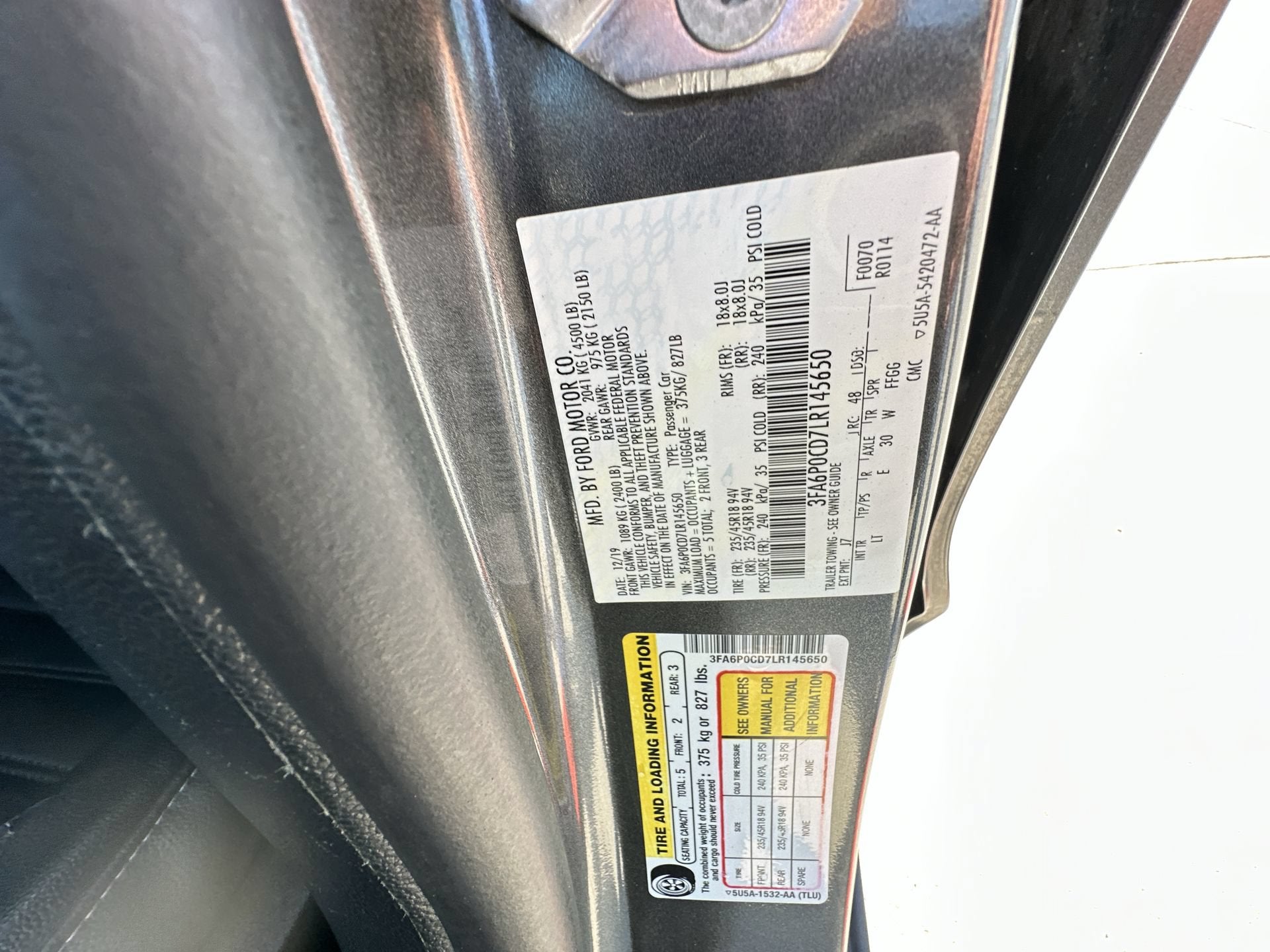 2020 Ford Fusion SEL