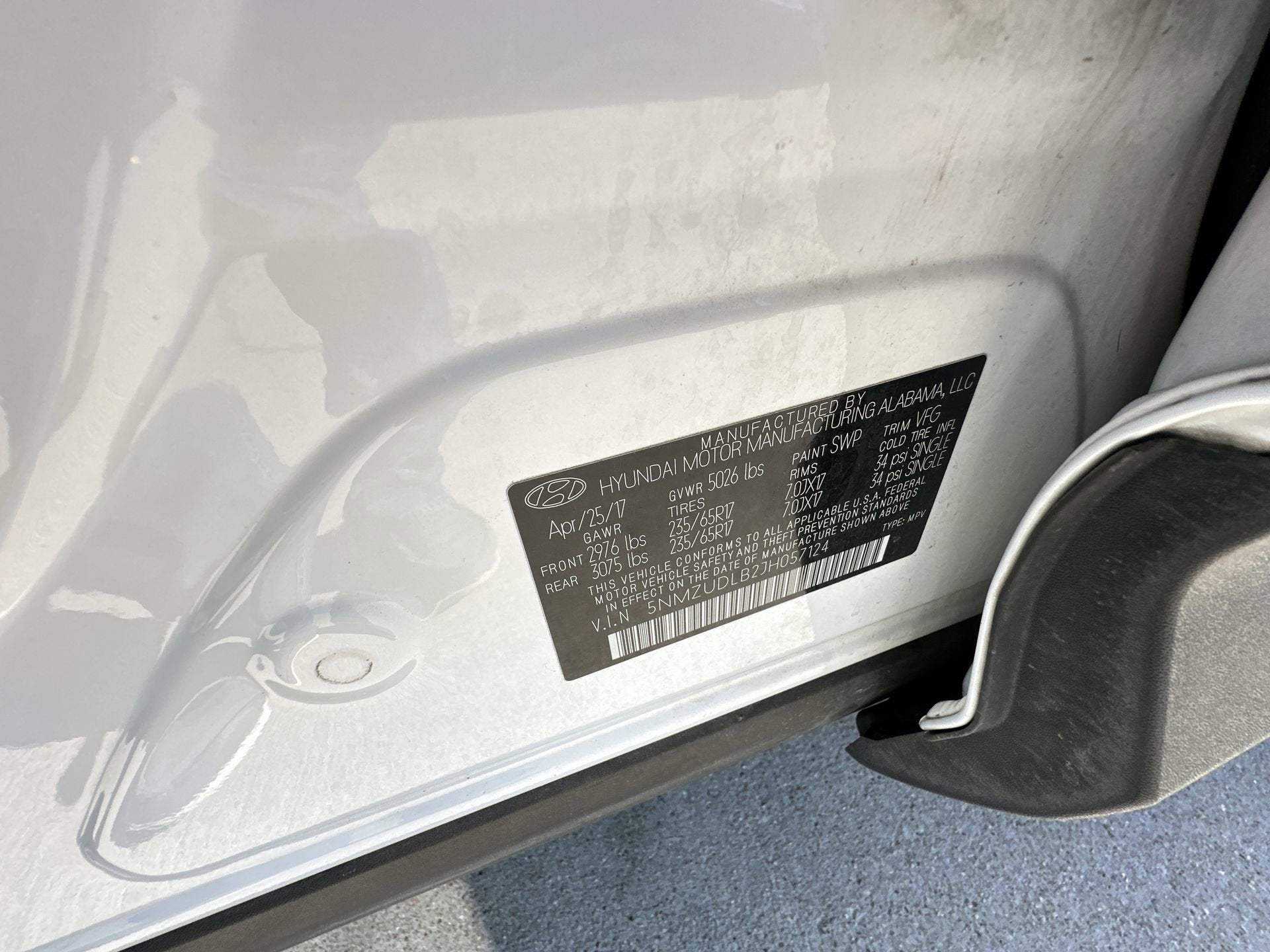 2018 Hyundai SANTA FE SPORT 2.4L