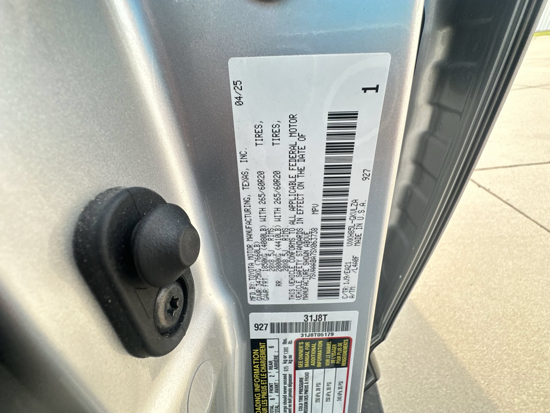 2025 Toyota Sequoia 1794 Edition
