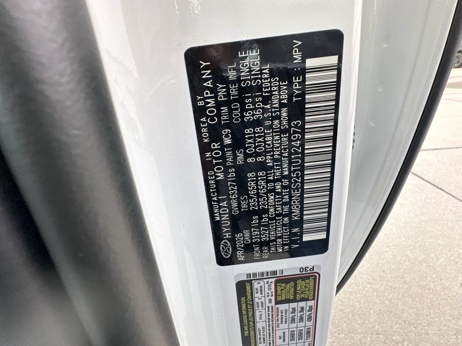 2026 Hyundai PALISADE SEL Premium 7P