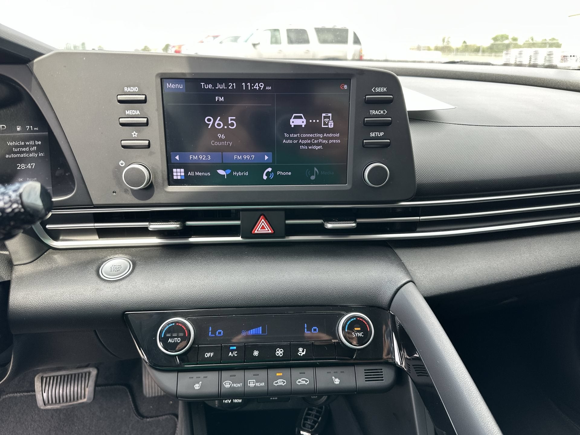 2021 Hyundai ELANTRA HYBRID Blue