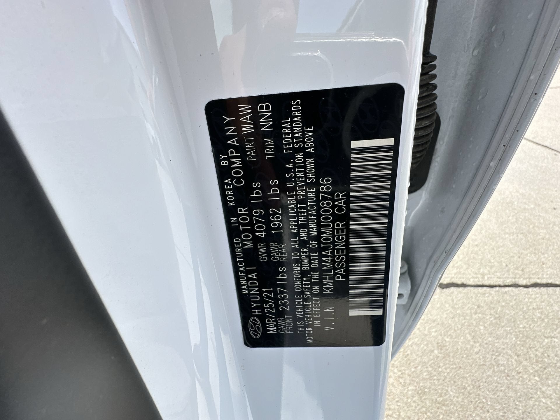2021 Hyundai ELANTRA HYBRID Blue