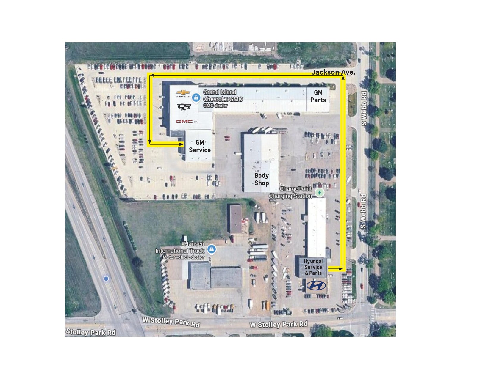 Construction Directions Map