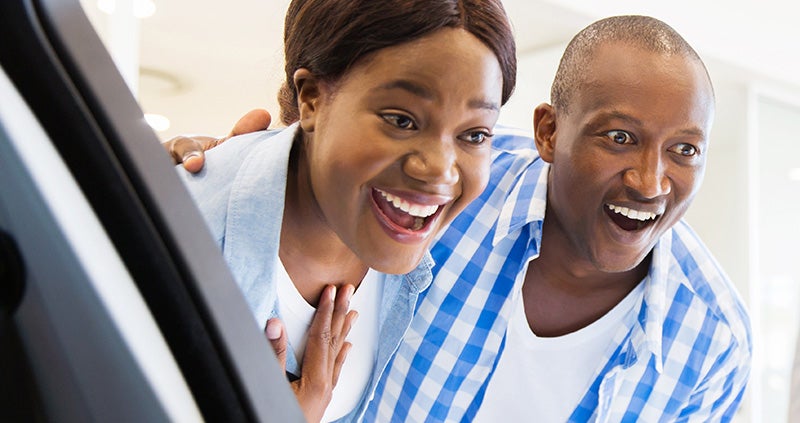 smiling couple Hyundai of Grand Island in Grand Island NE
